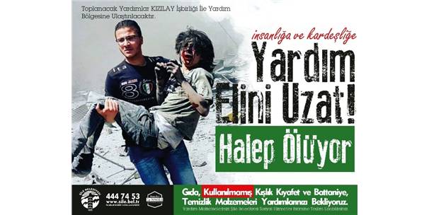 Halep�e 10 TL yard�m i�in HALEP yaz�p 5601 e g�nderelim.